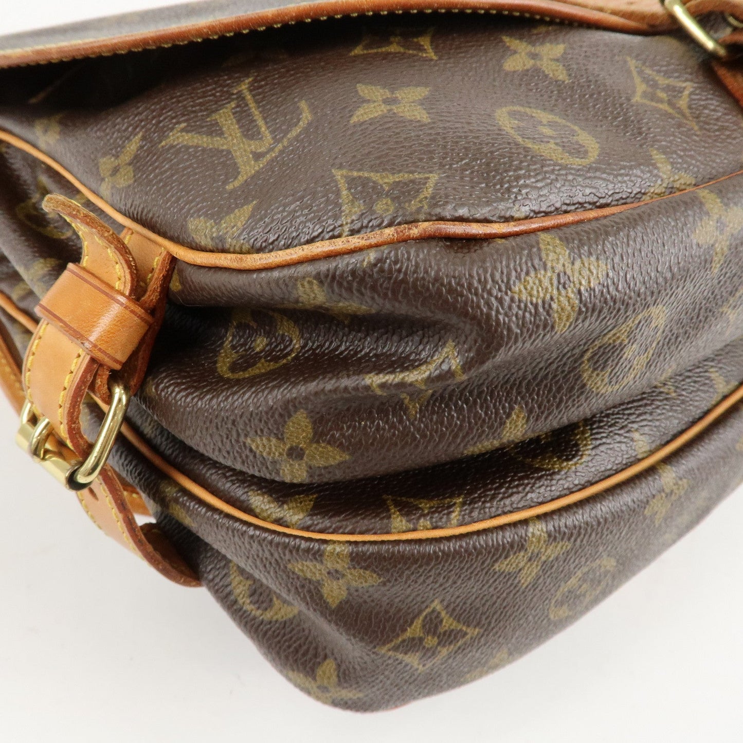 Louis Vuitton Monogram Saumur 30 Crossbody Bag Brown M42256