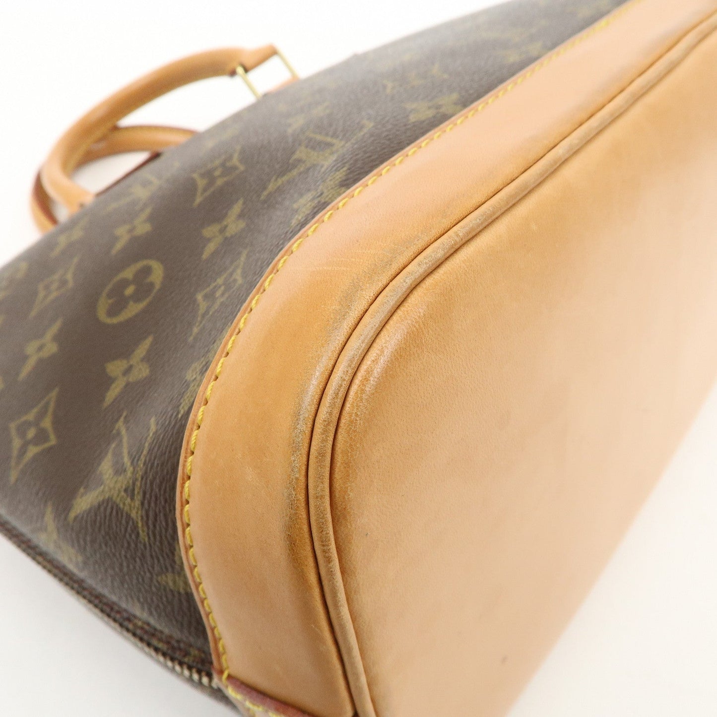 Louis Vuitton Monogram Alma Hand Bag Brown M51130