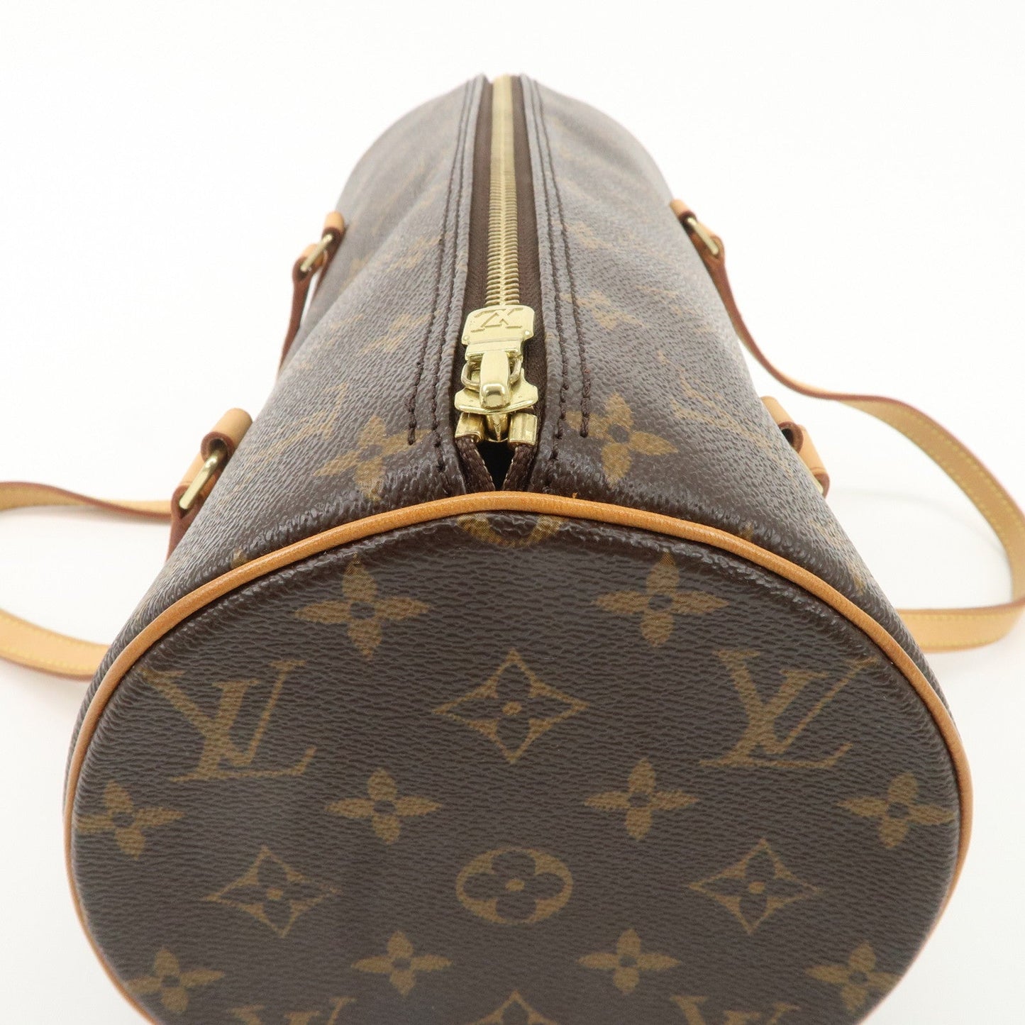 Louis Vuitton Monogram Papillon 30 Hand Bag Brown M51385