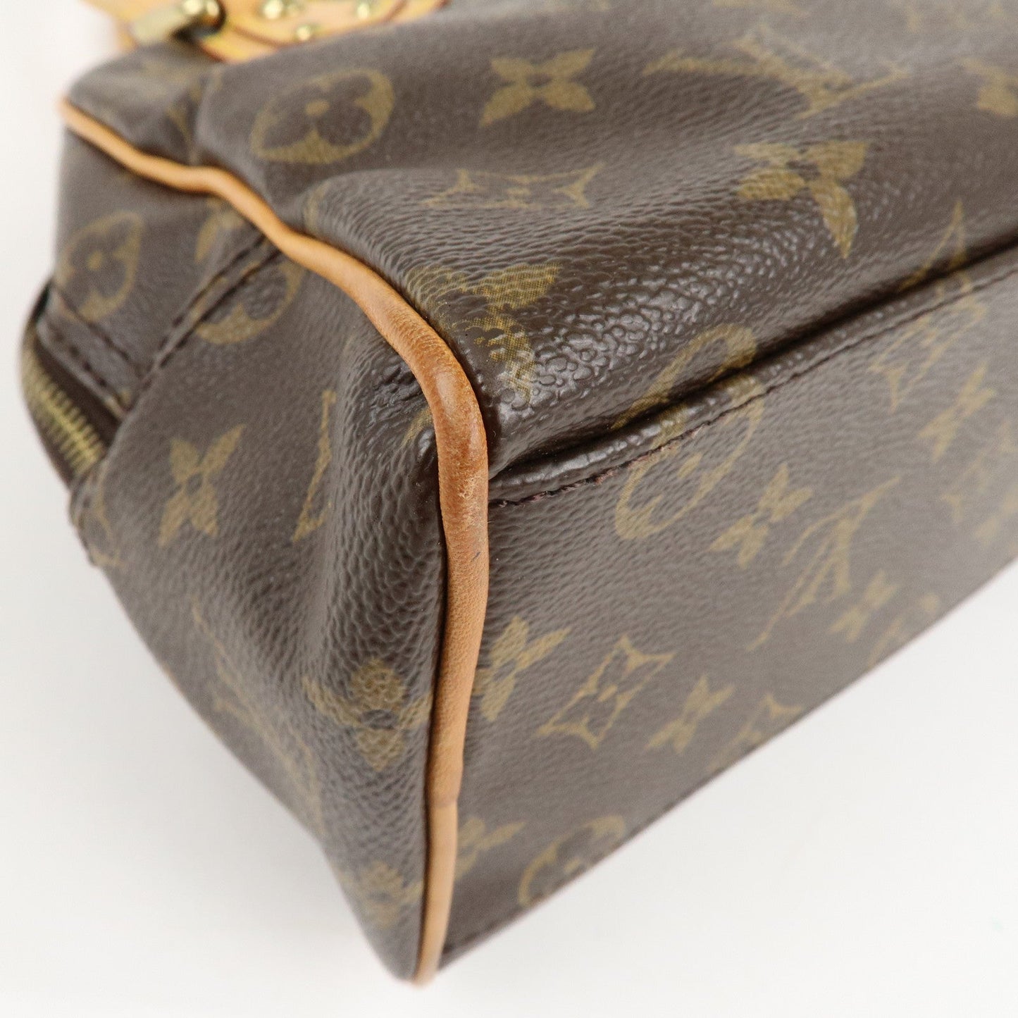 Louis Vuitton Monogram Manhattan PM Hand Bag Brown M40026