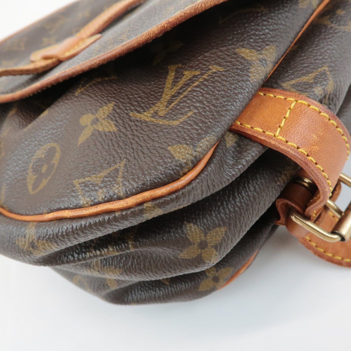 Louis Vuitton Monogram Saumur 30 Shoulder Bag Brown M42256