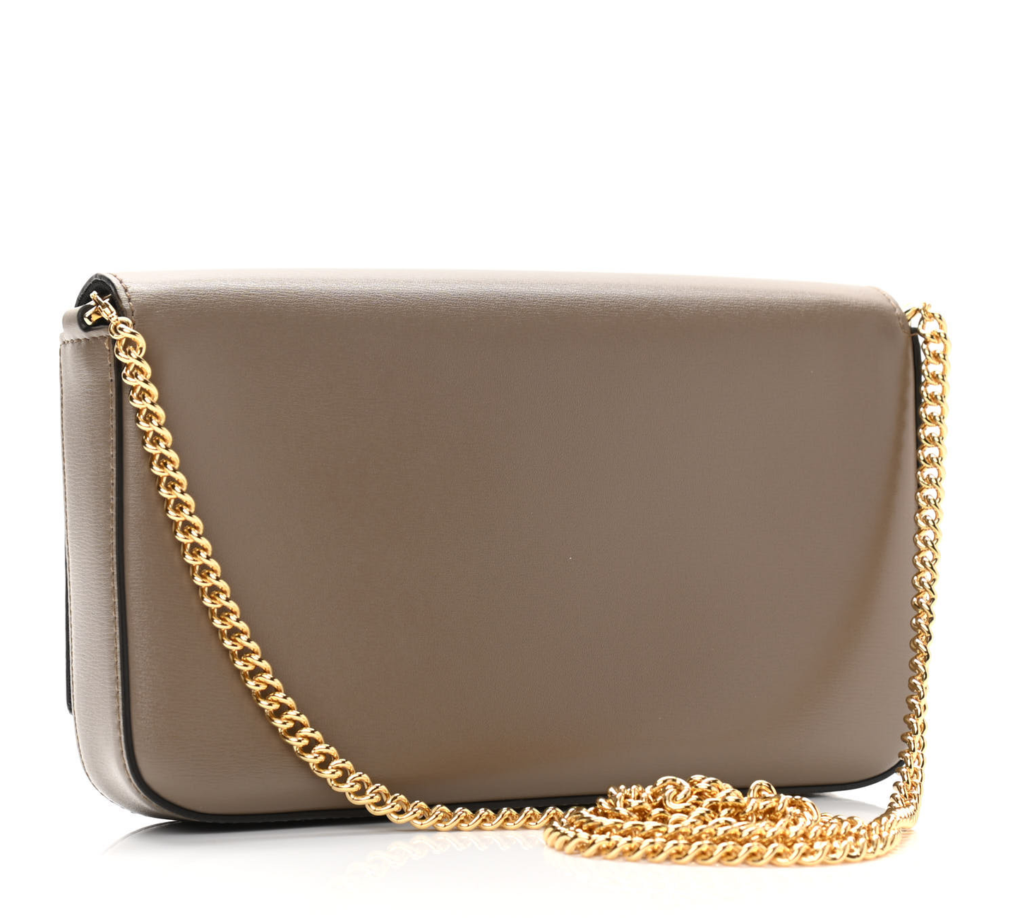 FENDI Vitello Palmellato Wallet on Chain with Pouches Tartufo