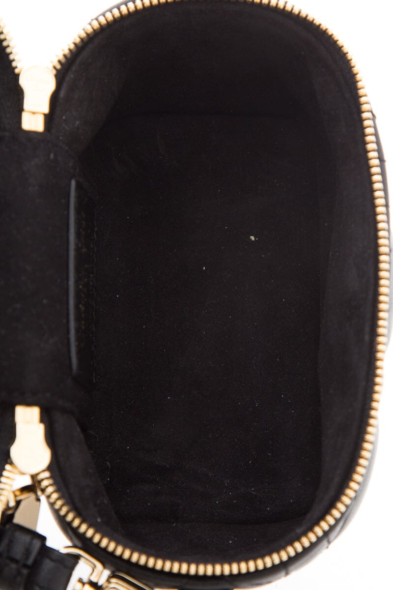 Dior Micro Lady Dior Vanity Case in Black Lambskin