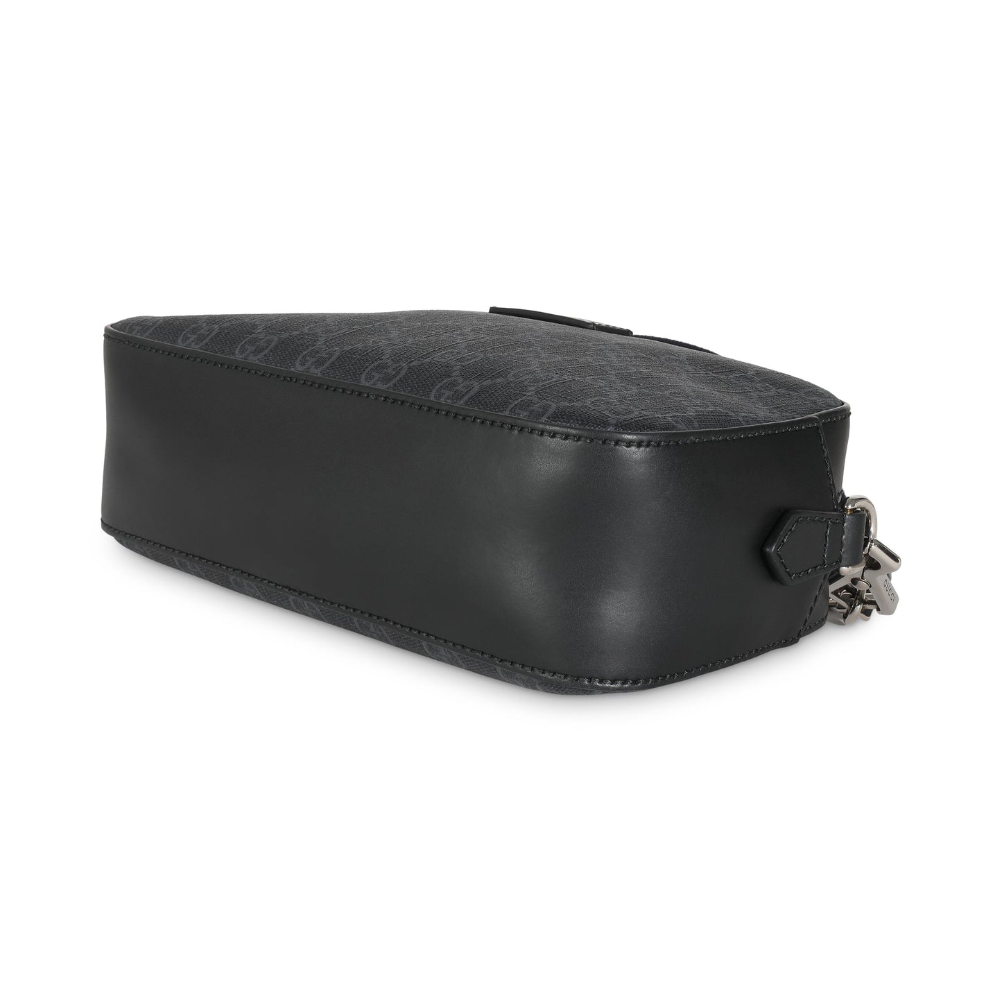 Black GG Supreme Monogram Web Camera Bag