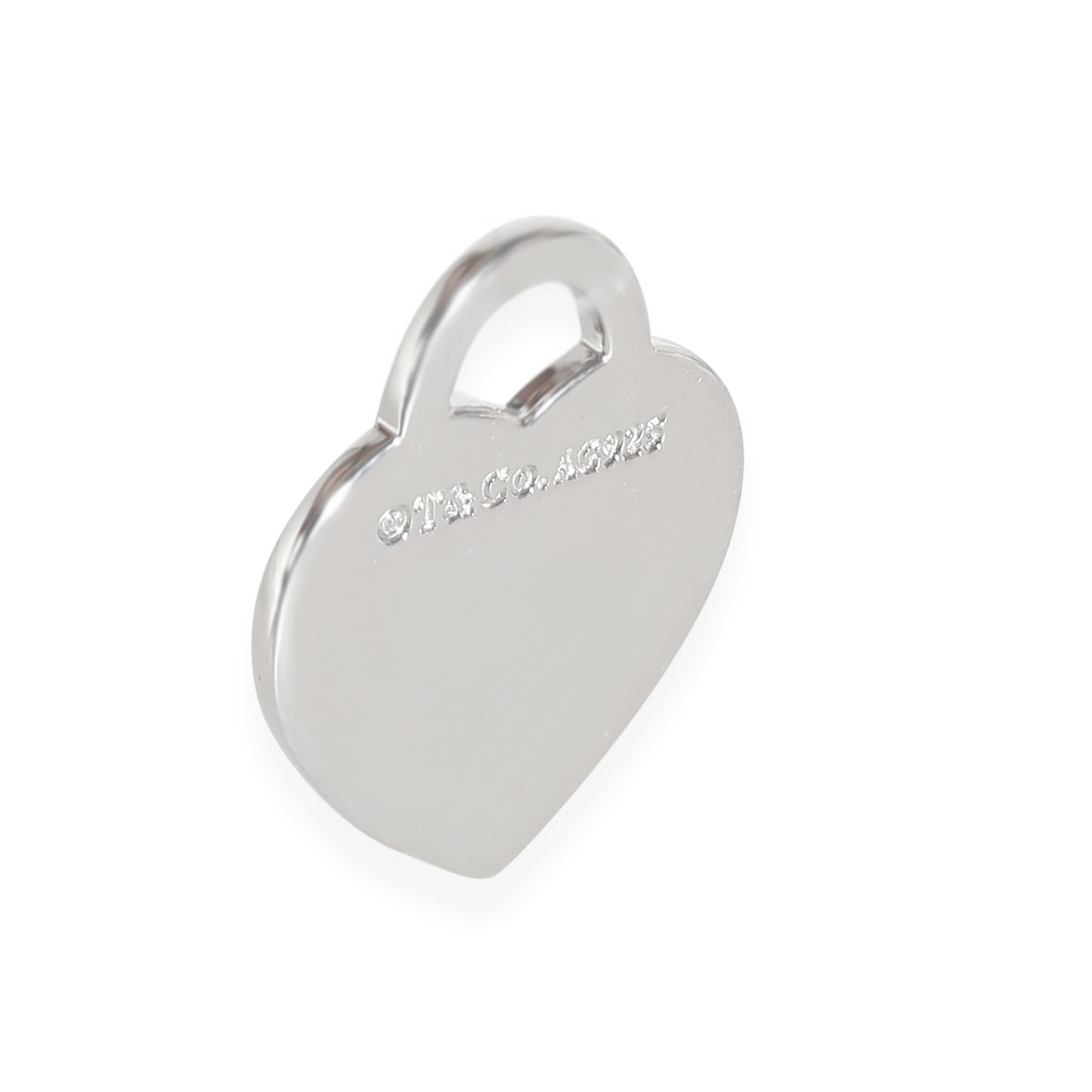 Small Heart Charm in  Sterling Silver