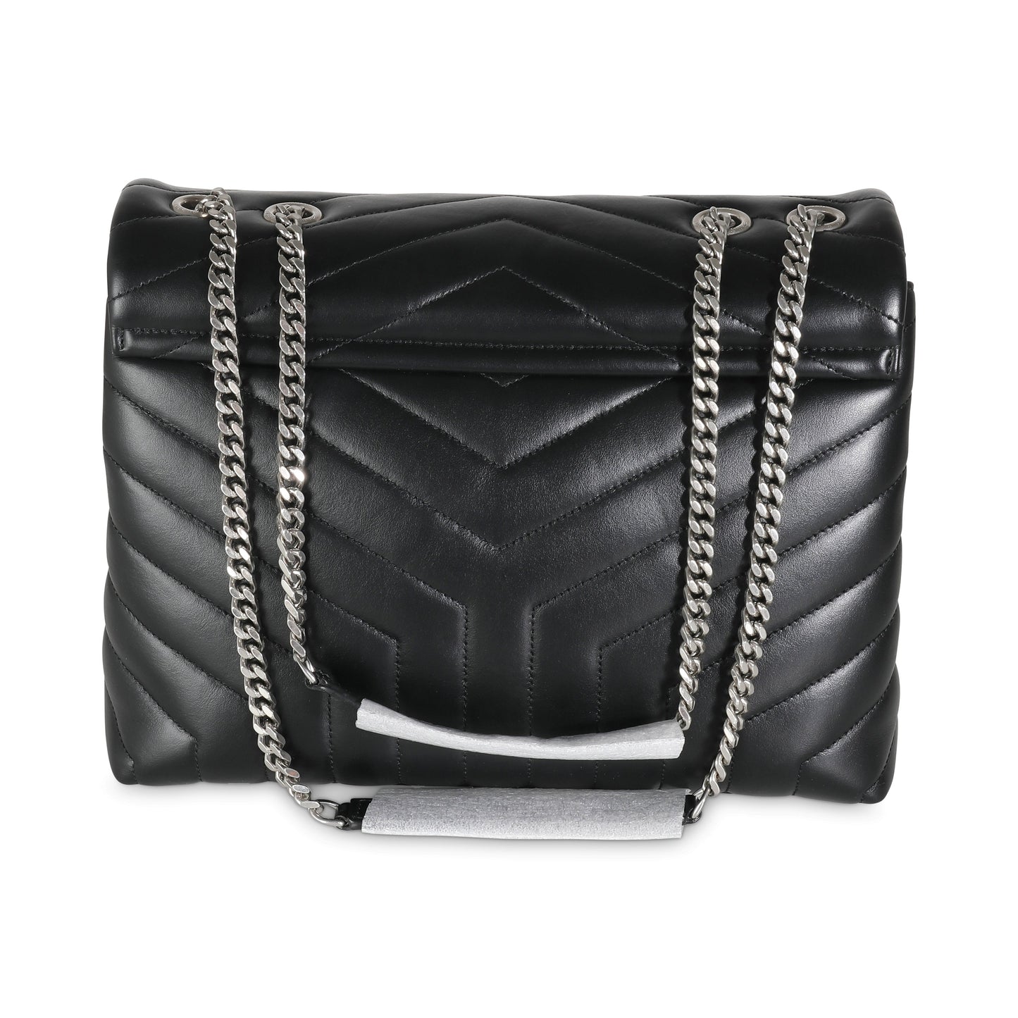 Black Matelassé Lambskin Medium Loulou