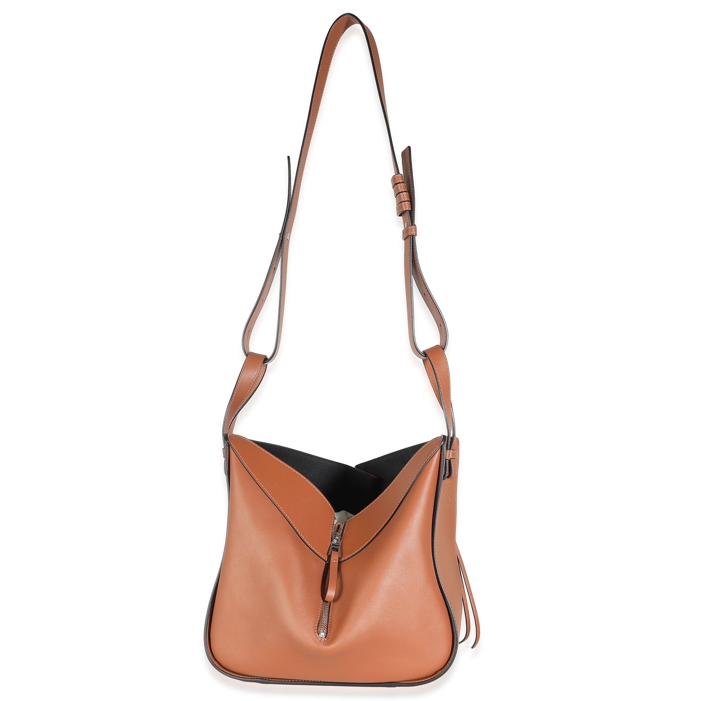 Tan Calfskin Small Hammock Bag