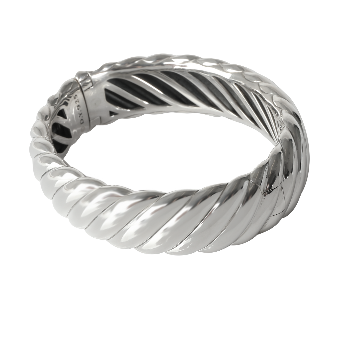 Sculpted Cable Bracelet in  Sterling Silver