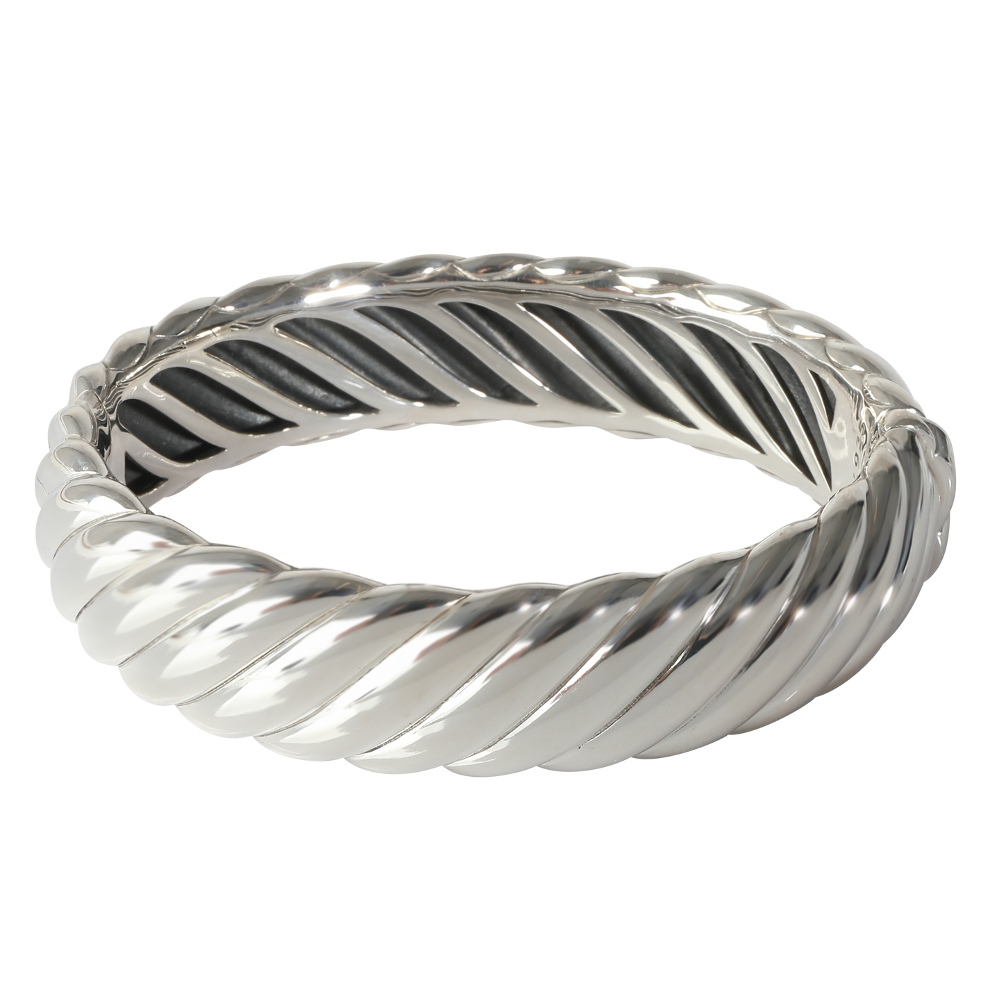 Sculpted Cable Bracelet in  Sterling Silver