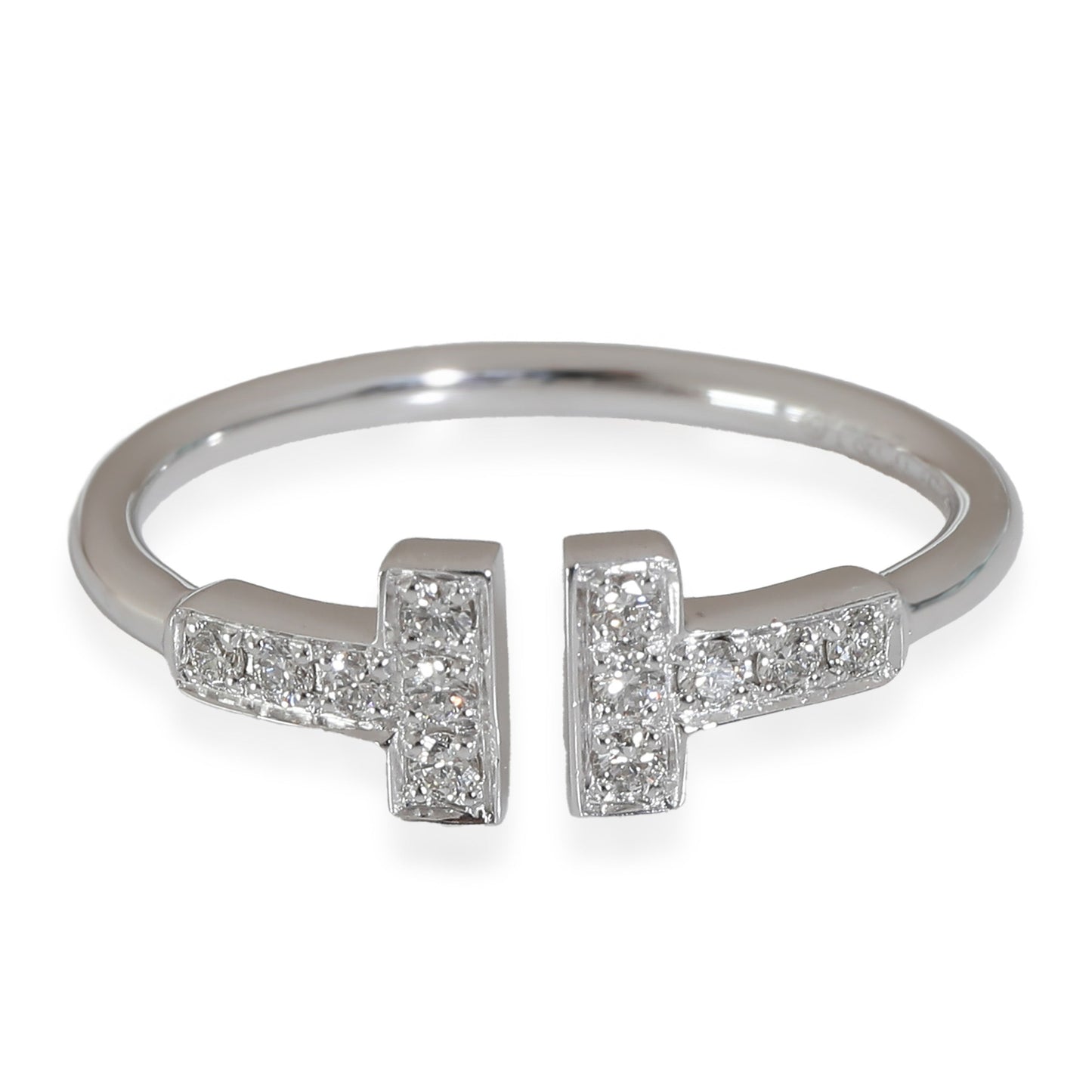 Tiffany T Fashion Ring in 18k White Gold 0.13 CTW