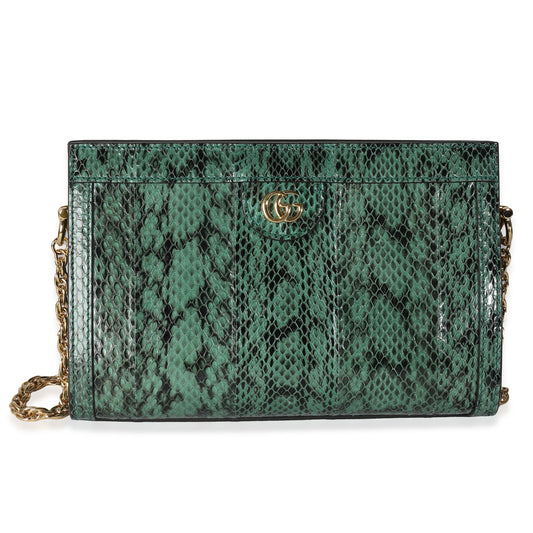 Green Python Small GG Ophidia Chain Bag