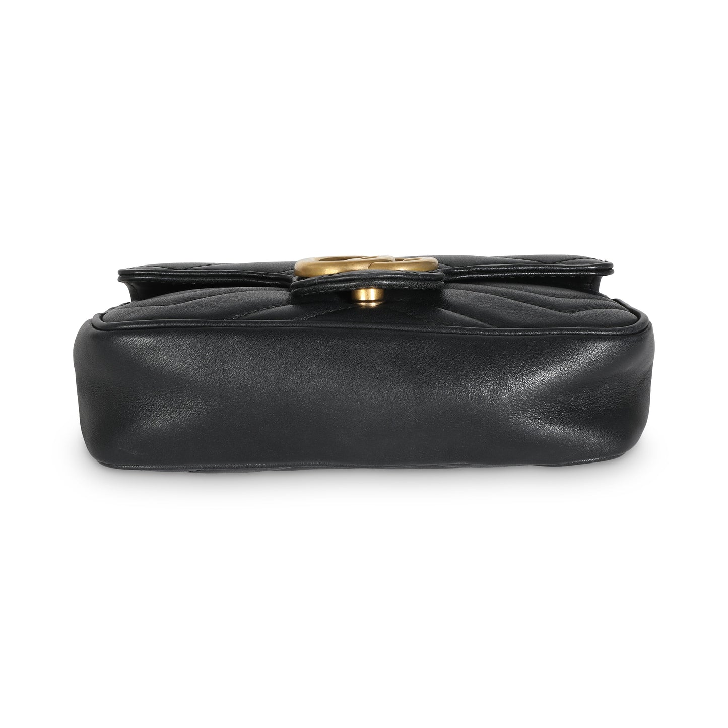 Black Matelasse Calfskin Super Mini Marmont