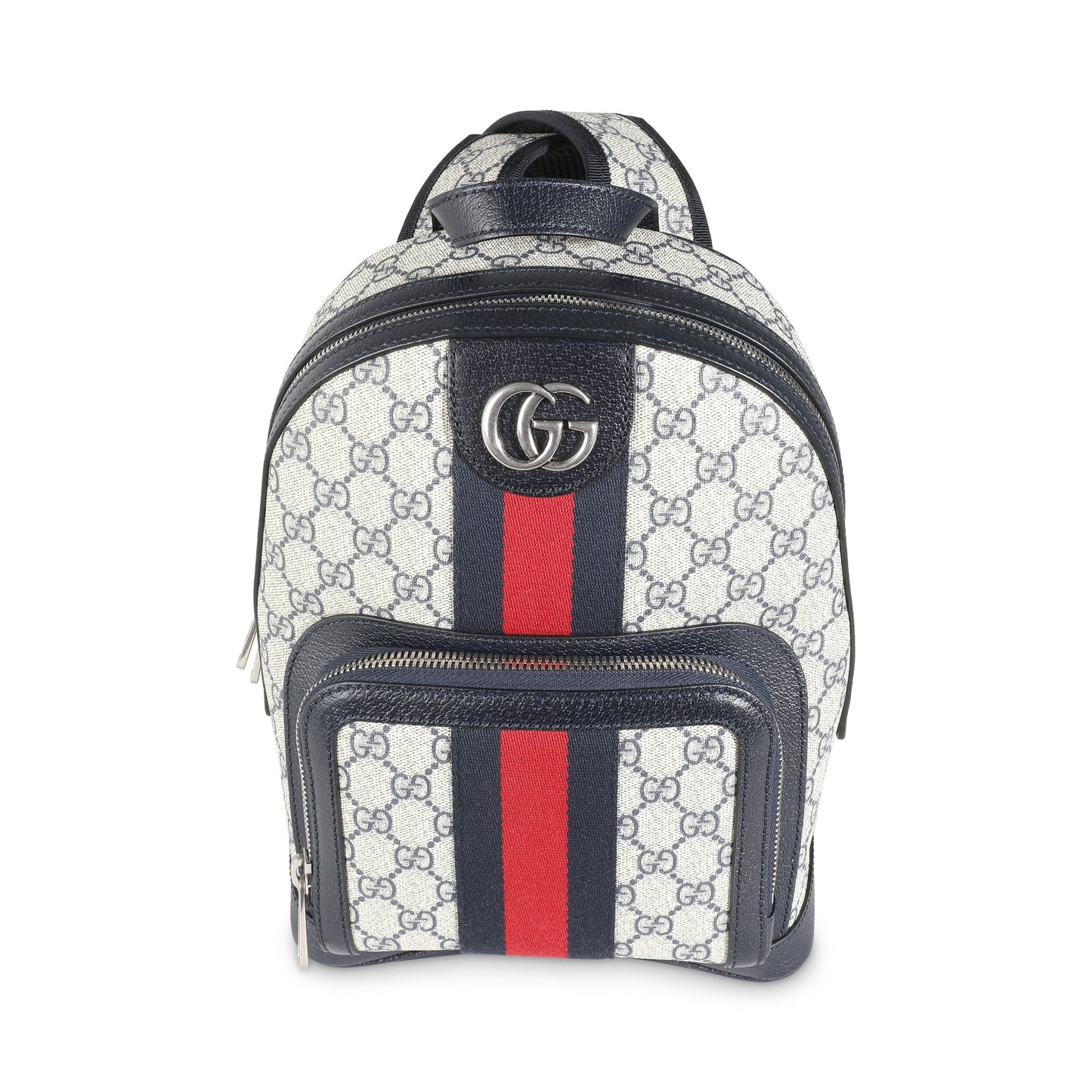 Navy Beige GG Supreme Small Ophidia Backpack