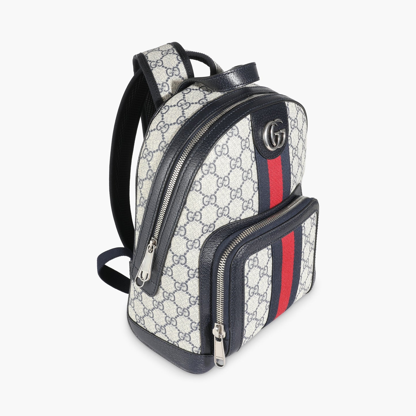 Navy Beige GG Supreme Small Ophidia Backpack