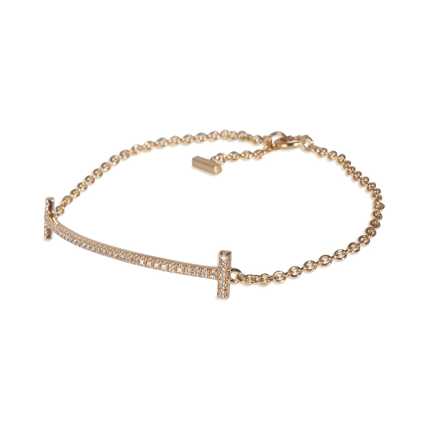 Tiffany T Bracelet in 18k Yellow Gold 0.11 CTW