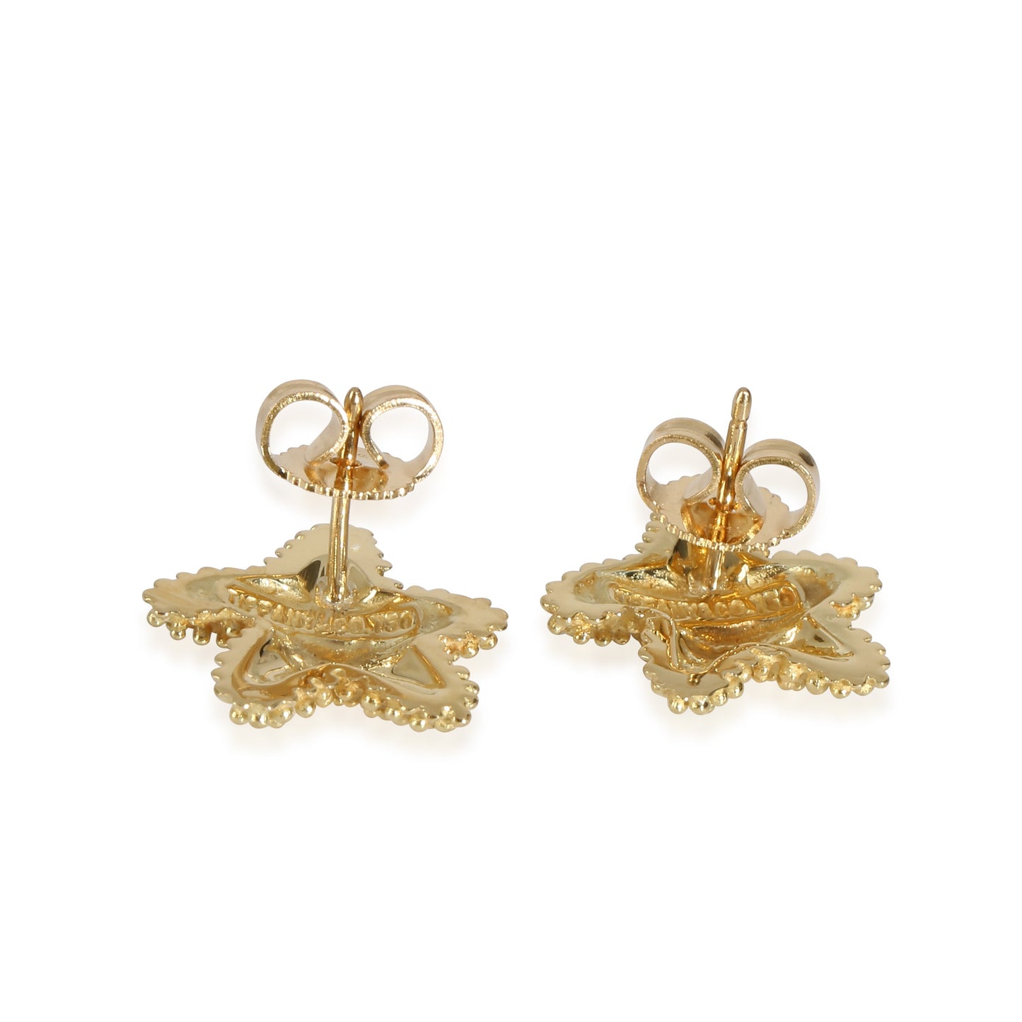 Vintage Starfish Earrings in 18k Yellow Gold