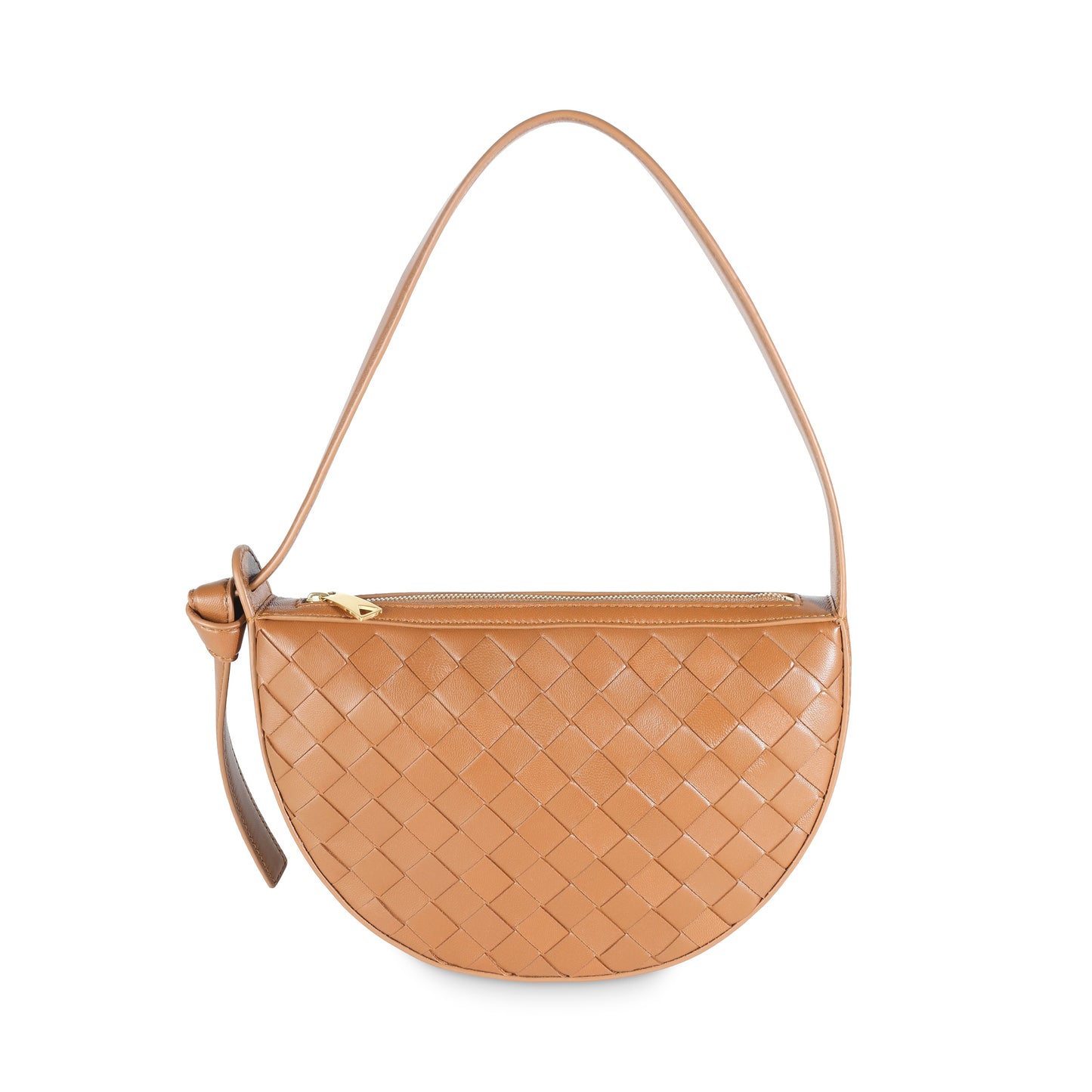 Cognac Intrecciato Nappa Mini Sunrise Bag