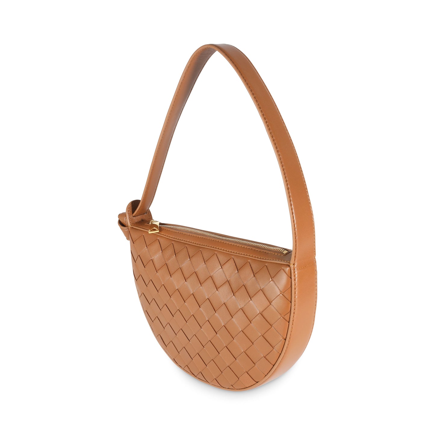 Cognac Intrecciato Nappa Mini Sunrise Bag