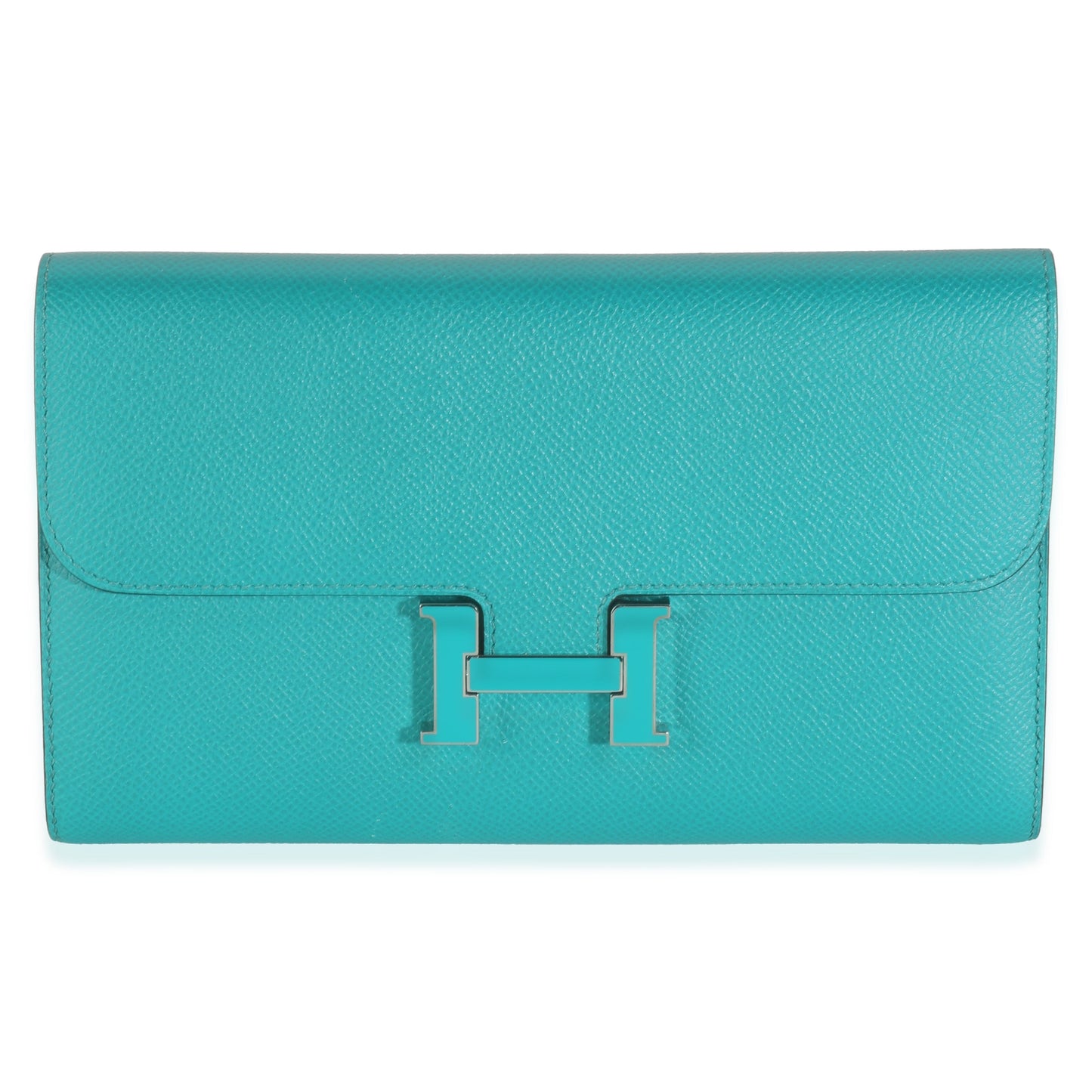 Bleu Paon Epsom Constance Long Wallet