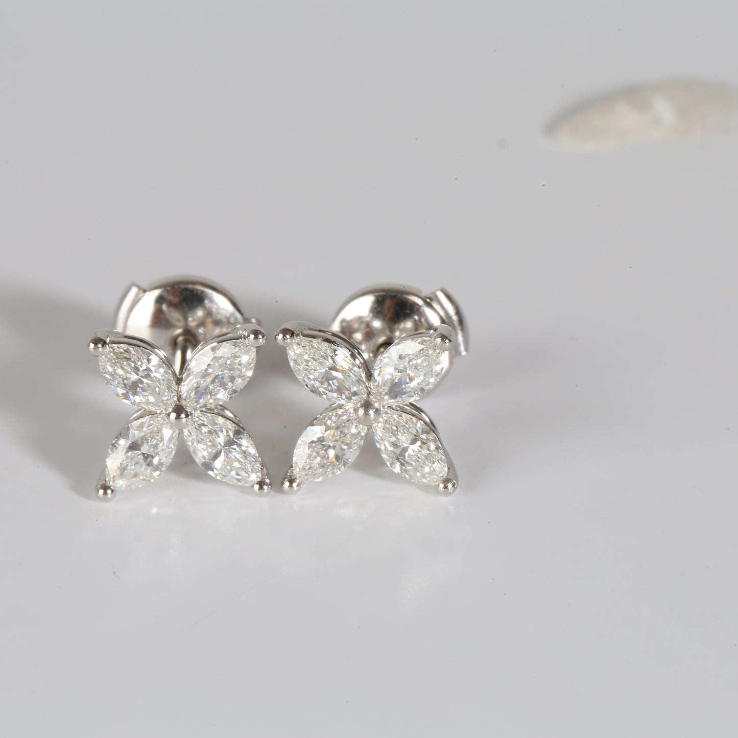 Victoria Earrings in  Platinum 1.62 CTW