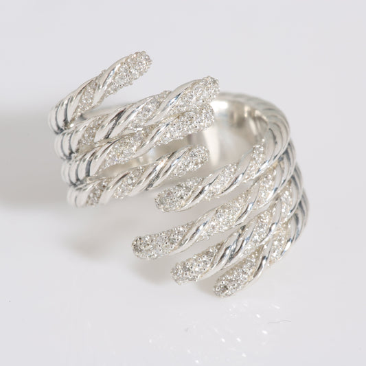 Willow Ring in  Sterling Silver 0.48 CTW