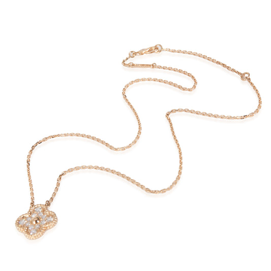 Alhambra Pendant in 18k Rose Gold 0.48 CTW