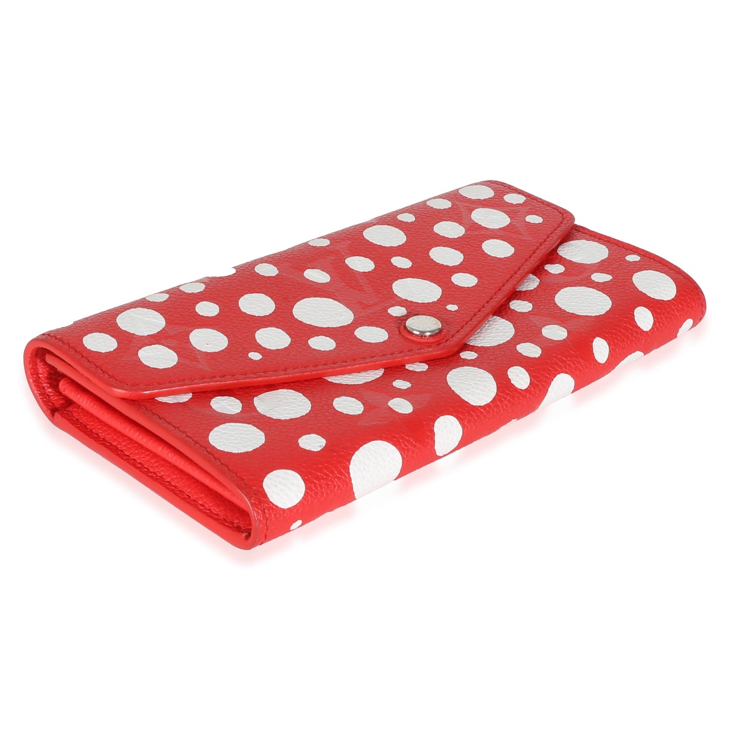 x Yayoi Kusama Red Dots Monogram Empreinte Sarah Wallet NM