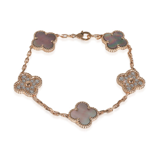 Alhambra Bracelet in 18k Rose Gold 0.96 CTW