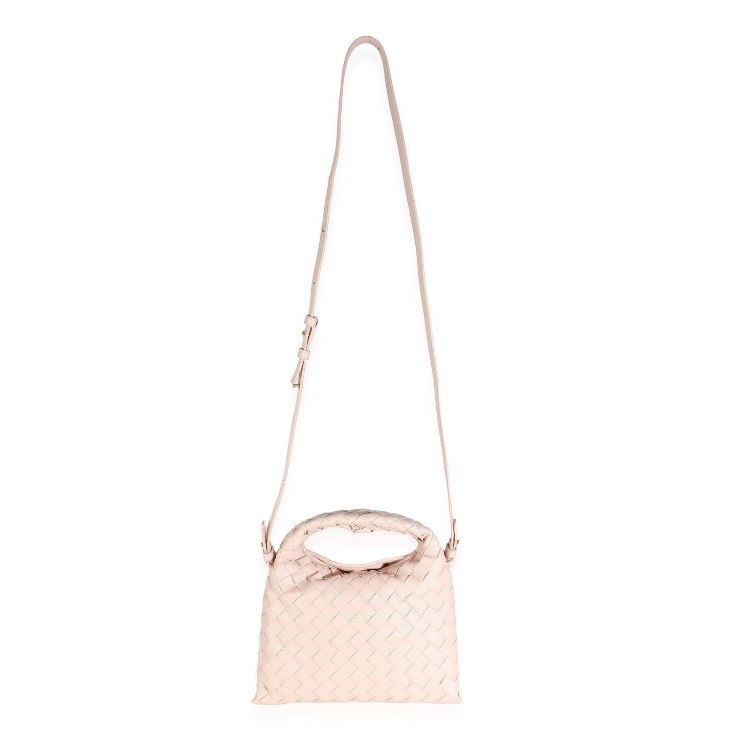 Bliss Washed Nappa Intrecciato Mini Hop Hobo