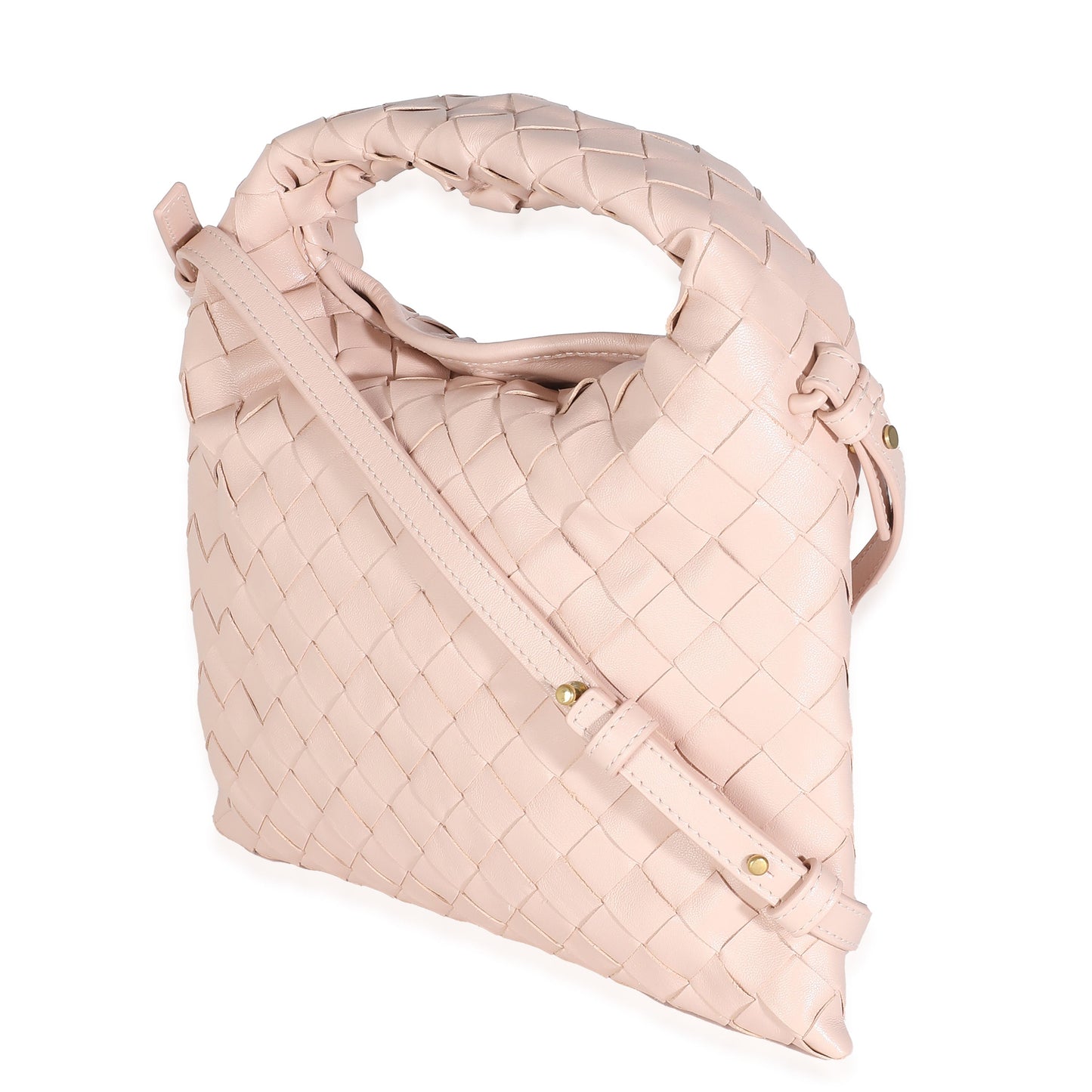 Bliss Washed Nappa Intrecciato Mini Hop Hobo