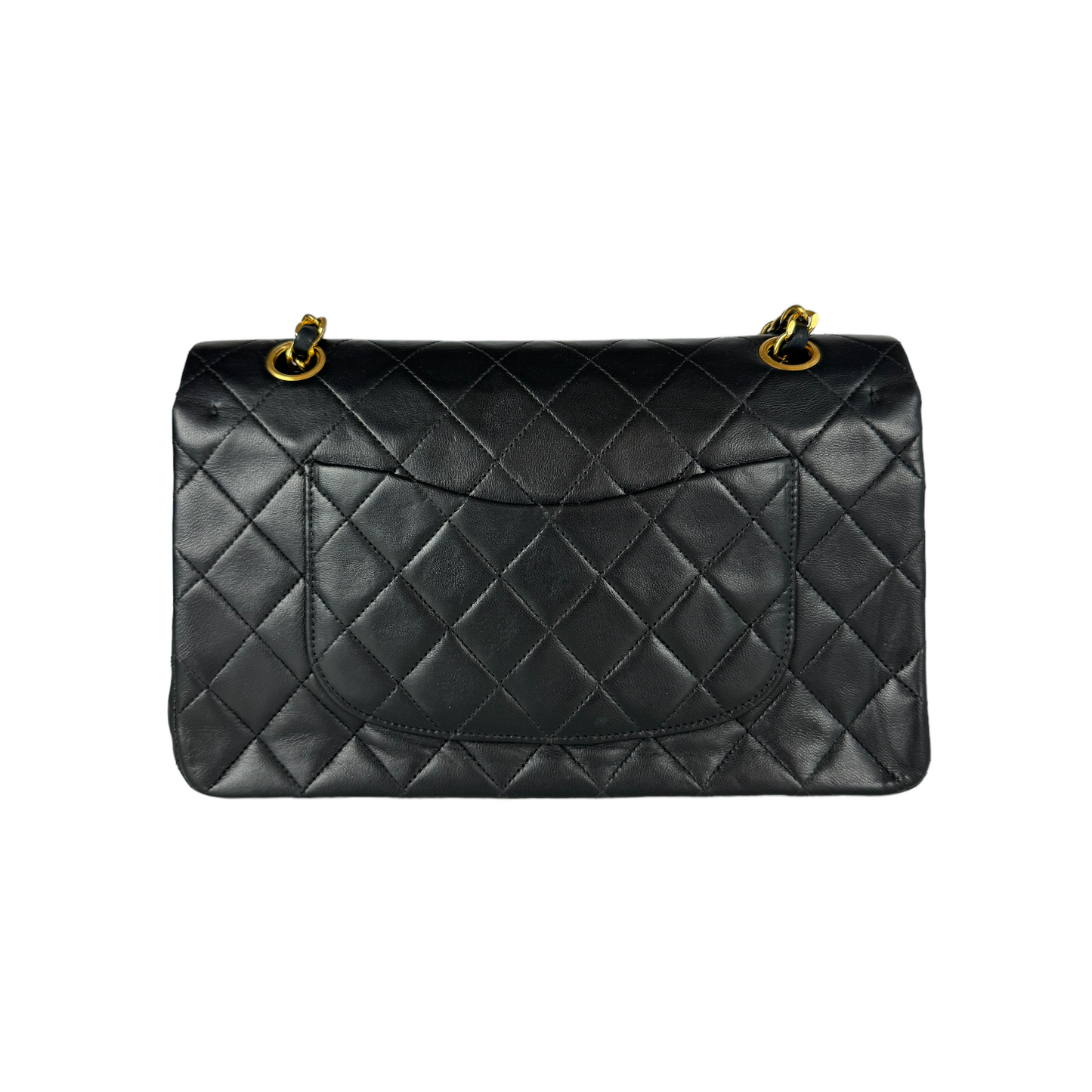 Chanel Classic Double Flap Medium Black Lambskin Gold