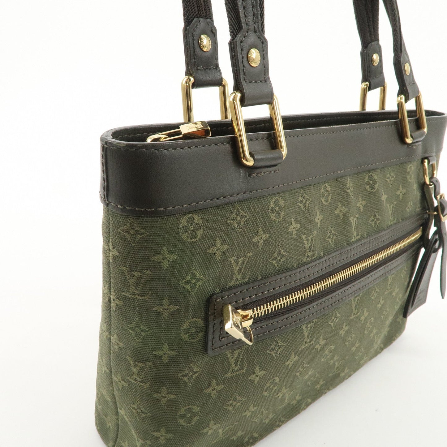 Louis Vuitton Monogram Mini Lucille PM Hand Bag TST Khaki M92682