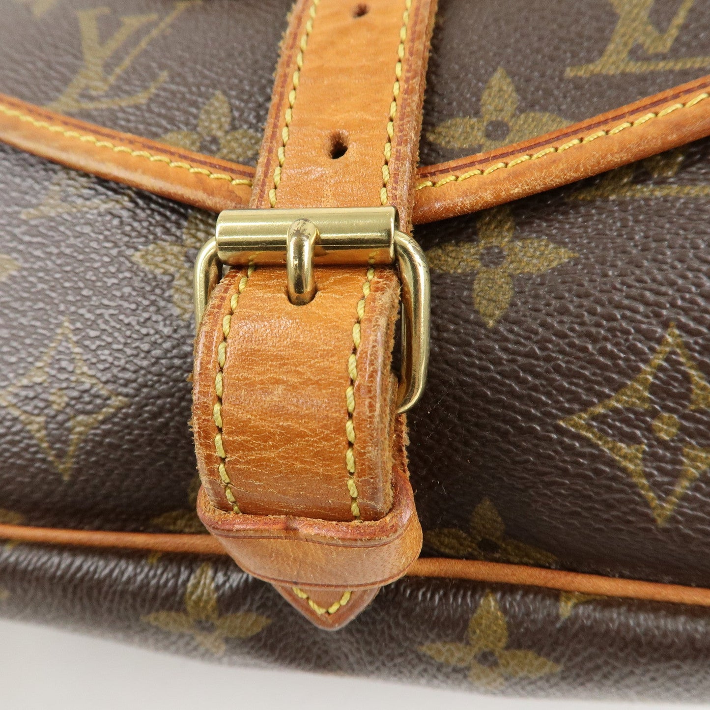 Louis Vuitton Monogram Saumur 30 Crossbody Bag Brown M42256