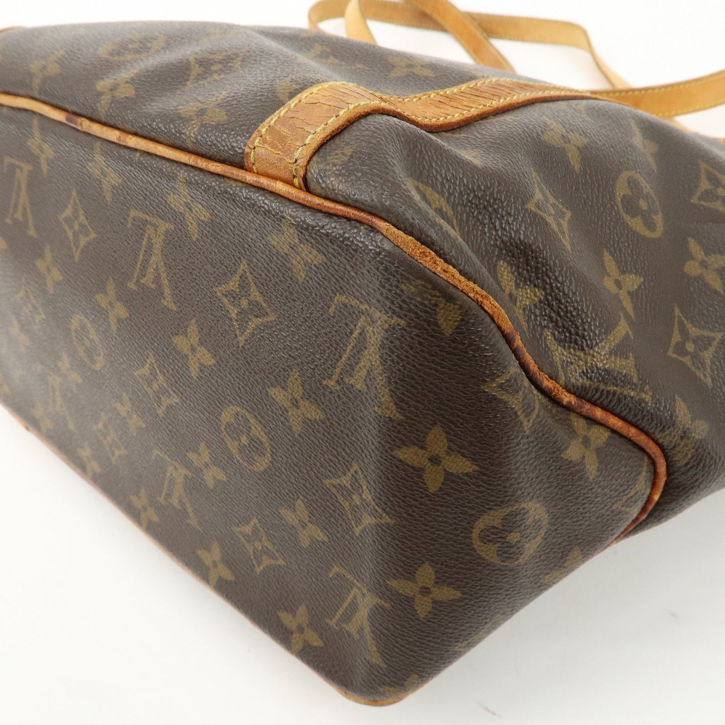 Louis Vuitton Monogram Sac Shopping Shoulder Bag Brown M51108