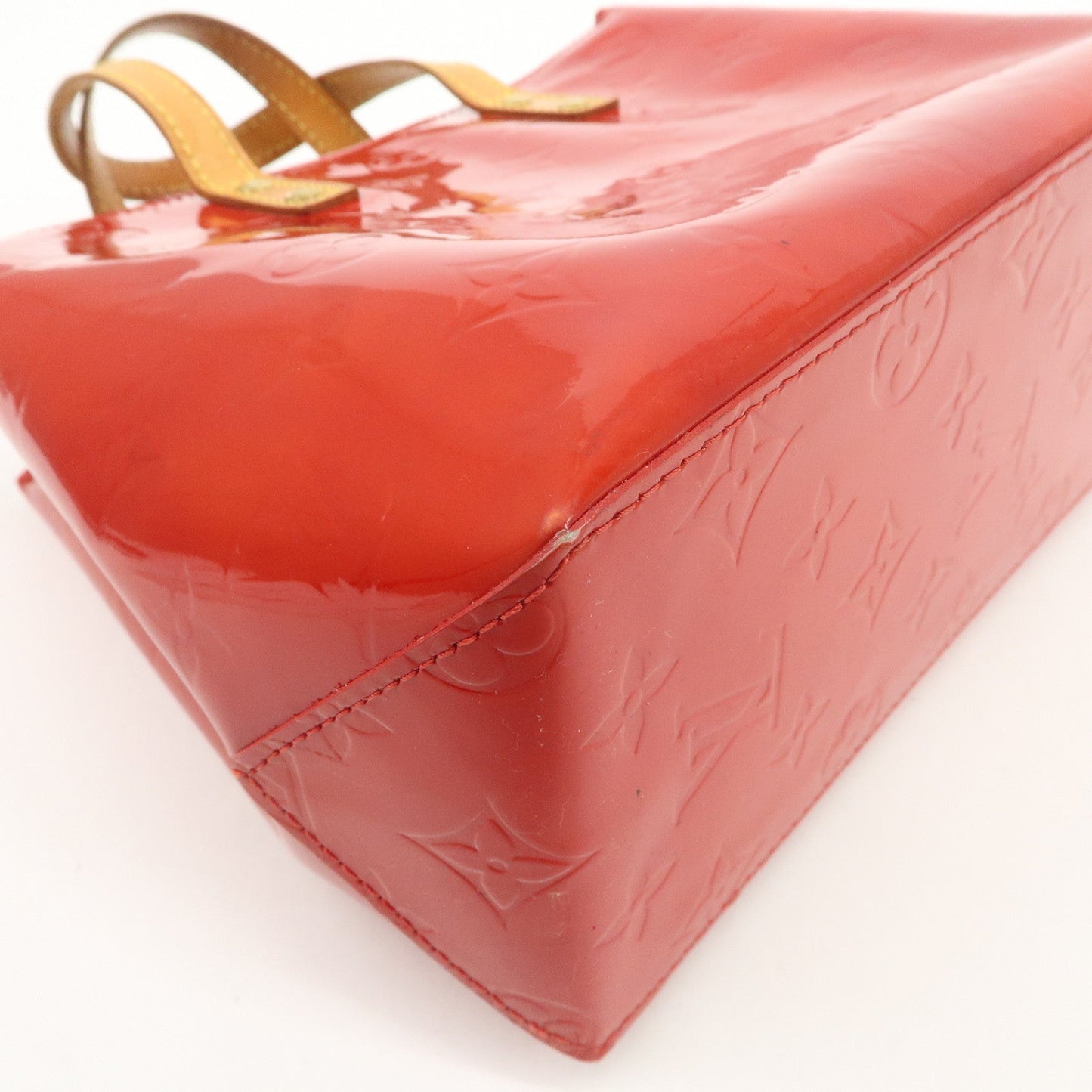 Louis Vuitton Monogram Vernis Lead PM Hand Bag M91088 Rouge