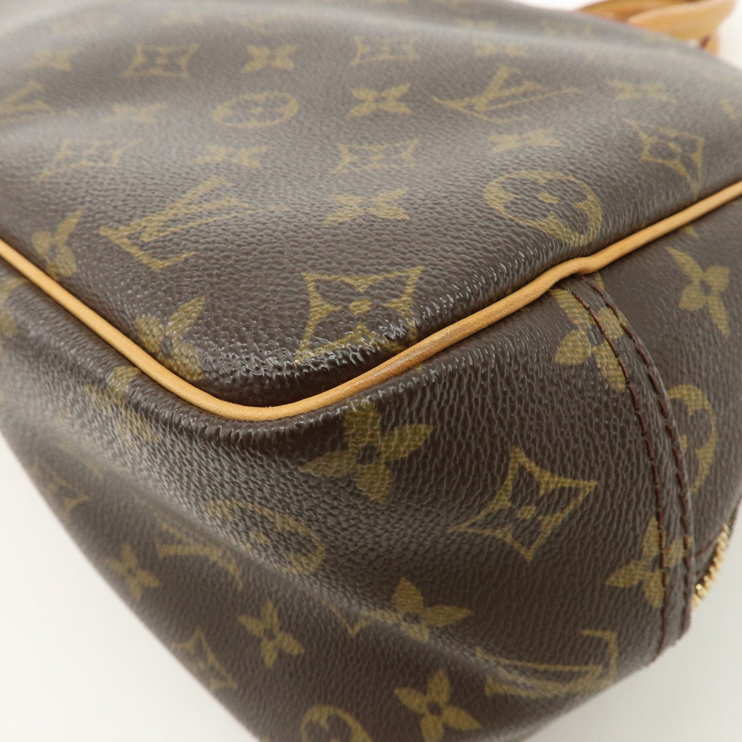 Louis Vuitton Monogram Deauville Hand Bag Brown M47270