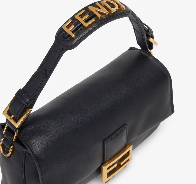 Fendi Baguette Black nappa leather bag