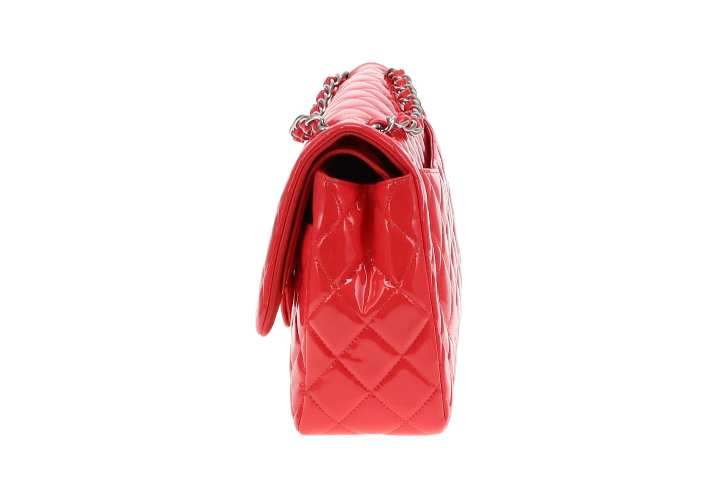 Chanel Hot Pink Patent Leather Jumbo Double Flap Bag 2015/16