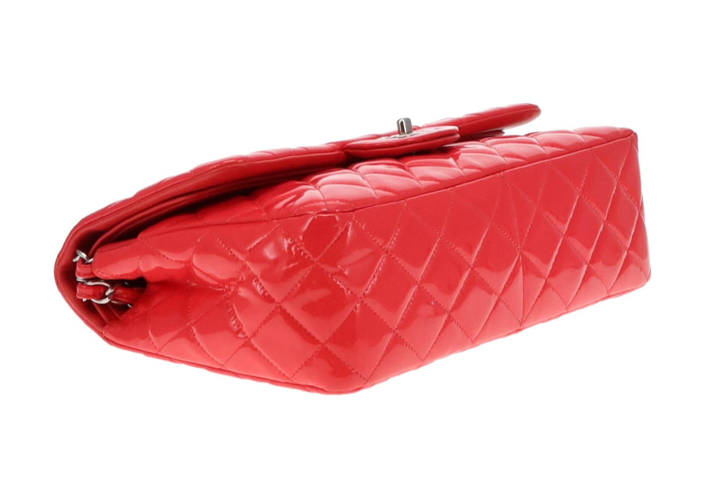 Chanel Hot Pink Patent Leather Jumbo Double Flap Bag 2015/16