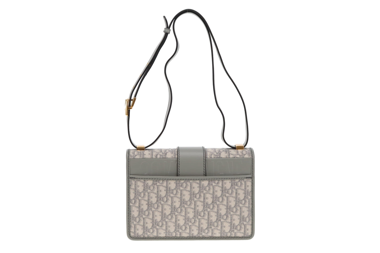 Dior Grey Oblique and Leather 30 Montaigne Bag