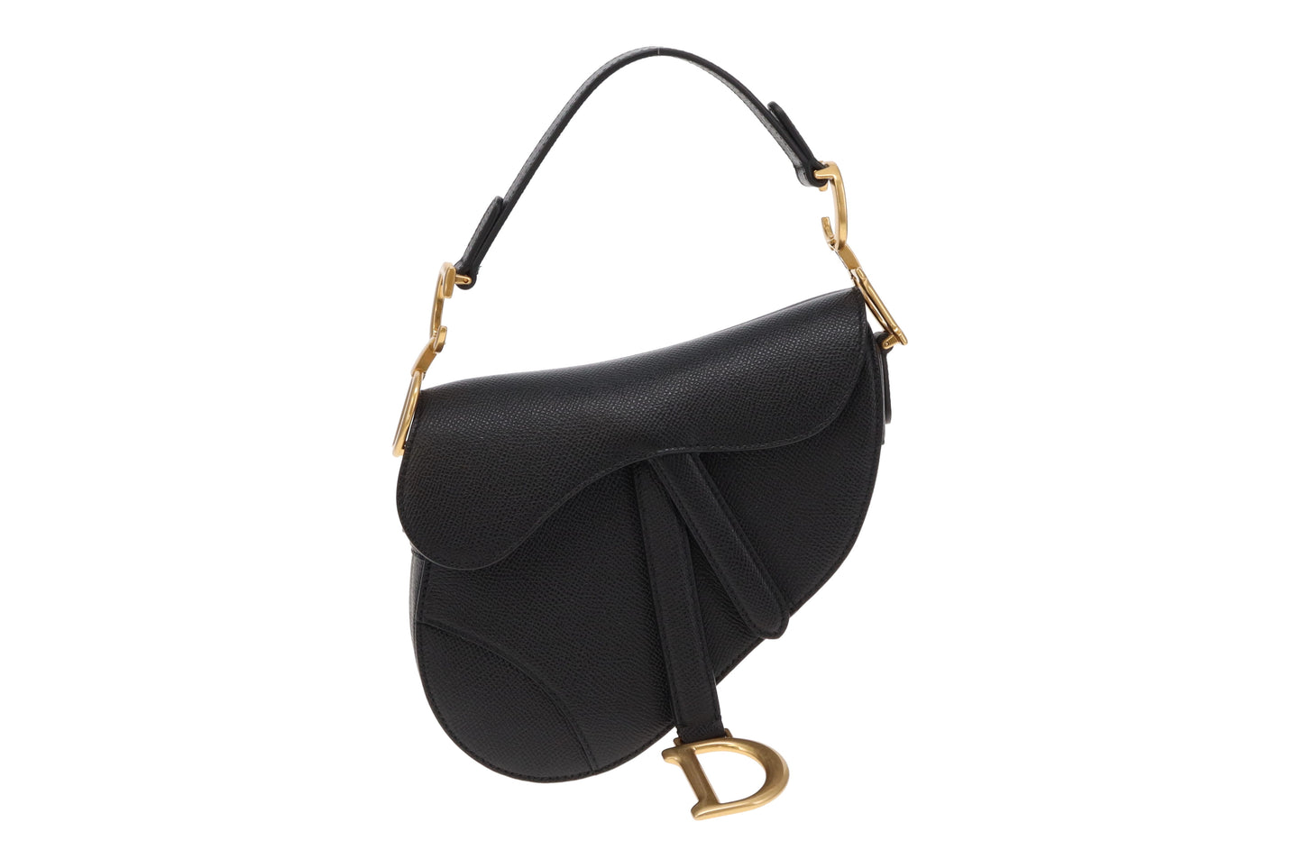 Dior Black Mini Saddle Bag With Strap