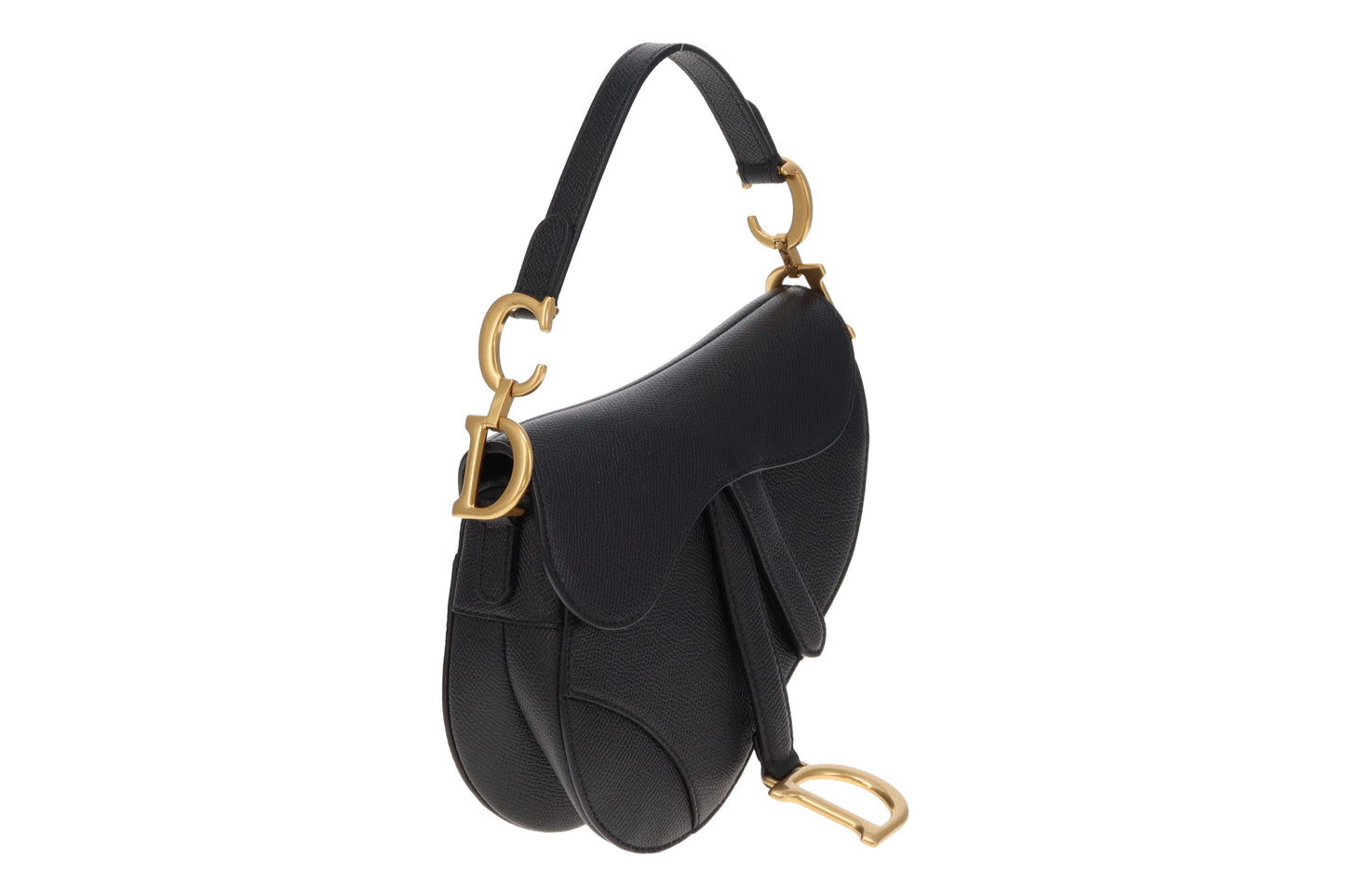 Dior Black Mini Saddle Bag With Strap