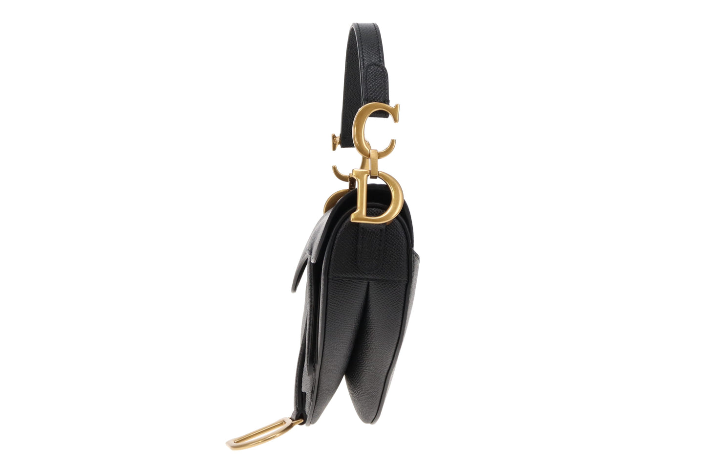 Dior Black Mini Saddle Bag With Strap