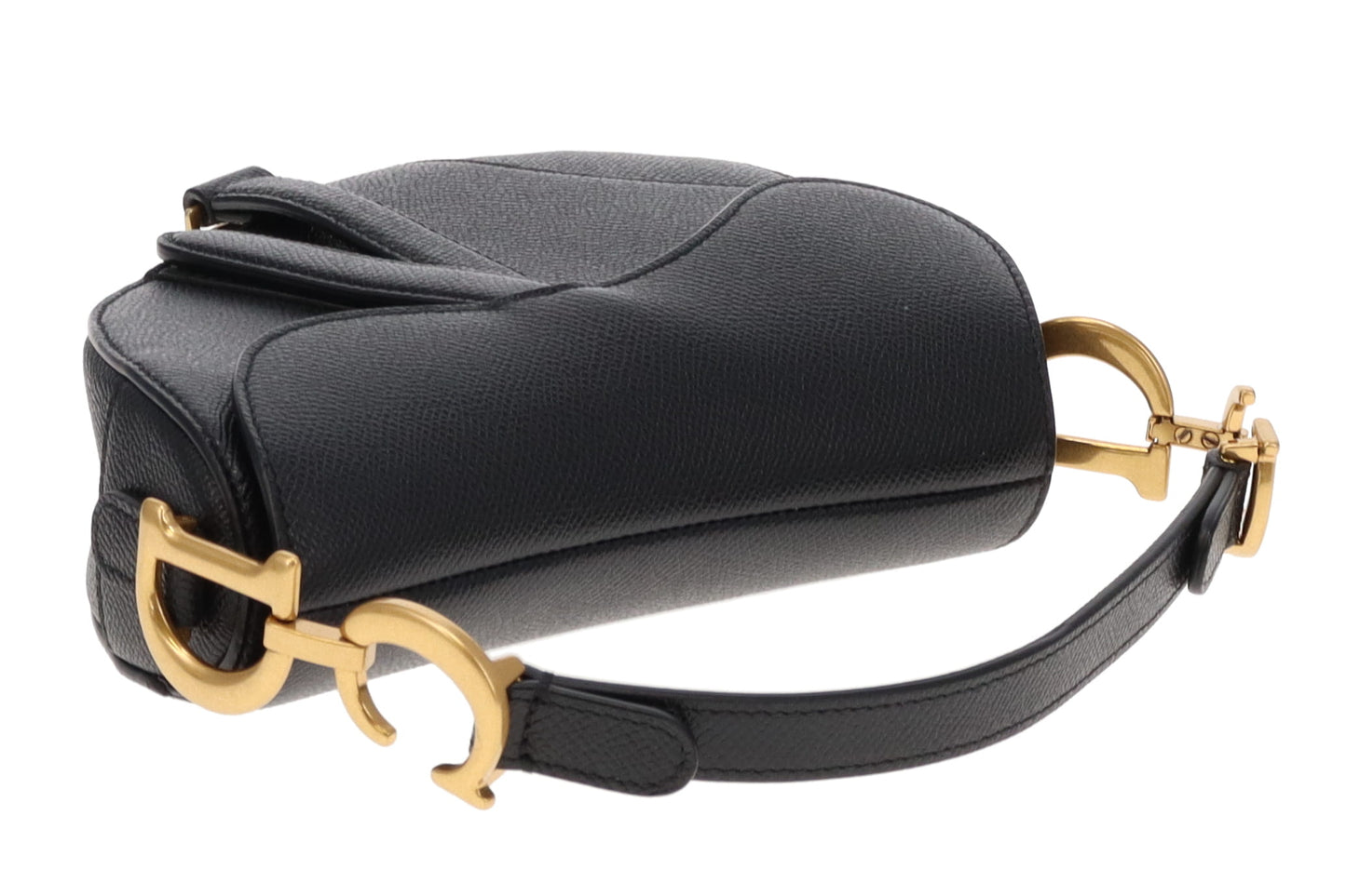 Dior Black Mini Saddle Bag With Strap