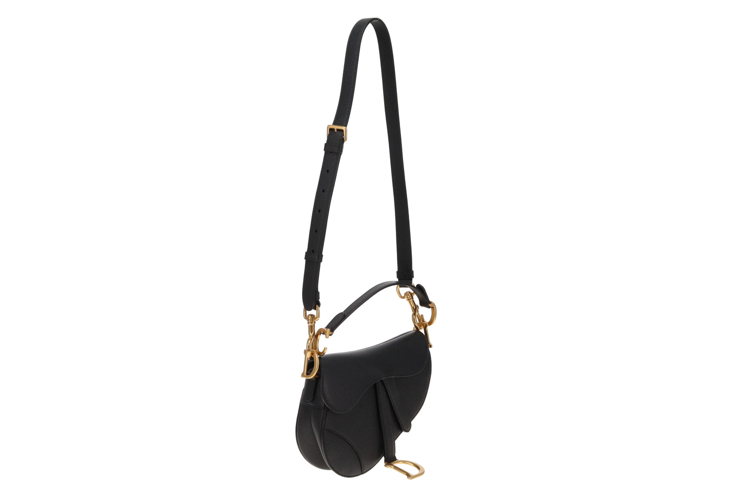 Dior Black Mini Saddle Bag With Strap