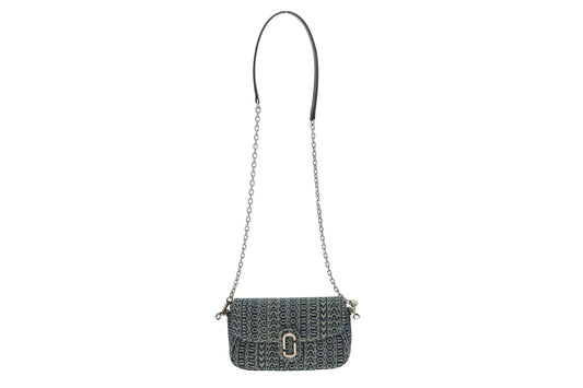 Marc Jacobs Sun Faded Denim The Clover Shoulder Bag