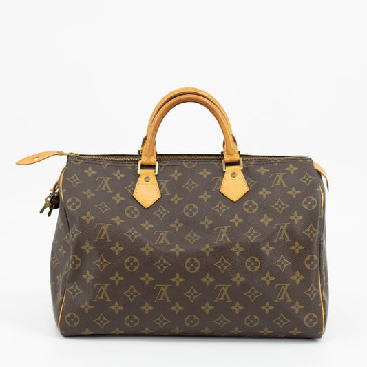 Louis Vuitton Monogram Canvas Speedy 35 Handbag