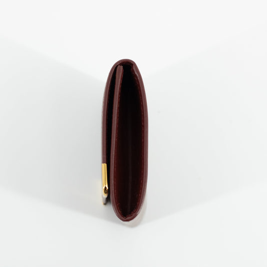 Cartier Red Leather Coin Pouch