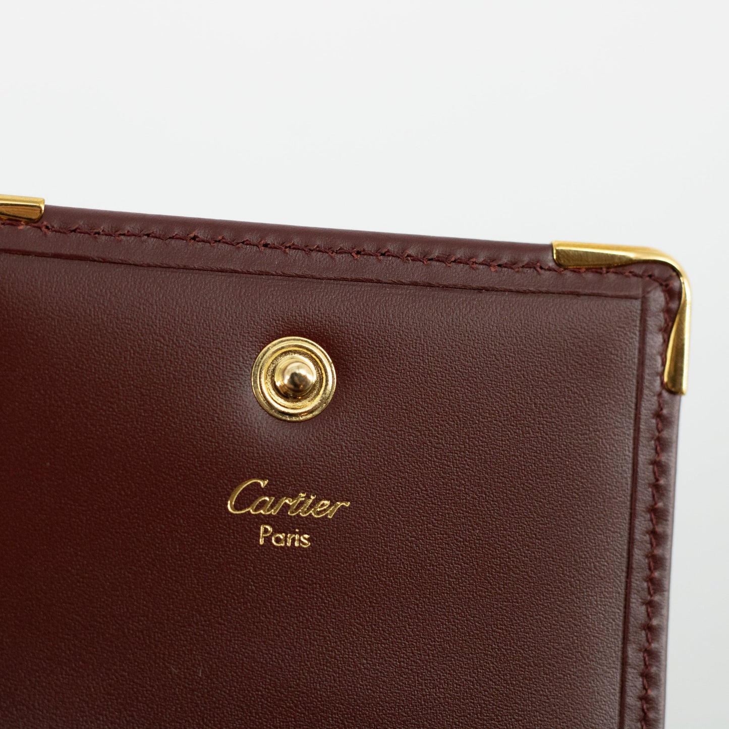 Cartier Red Leather Coin Pouch