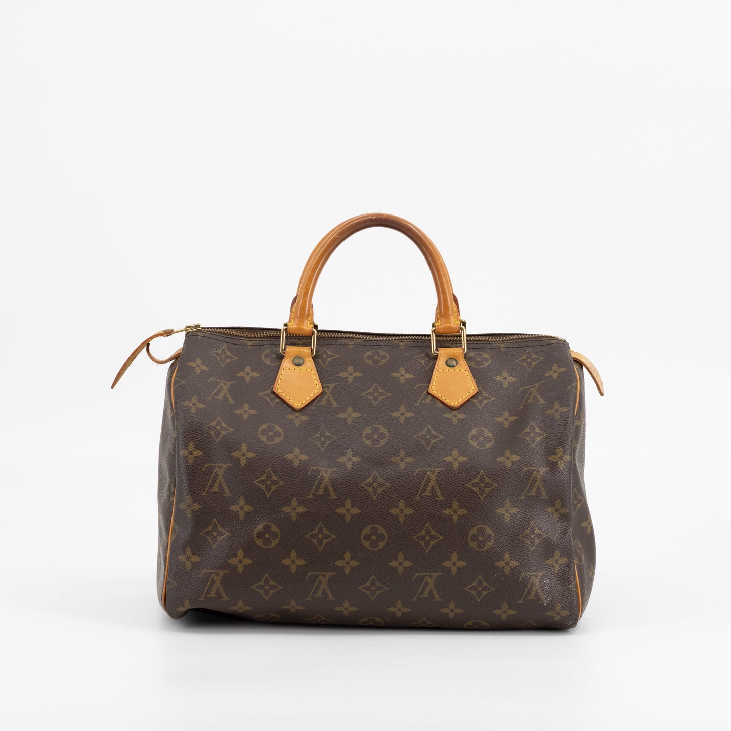 Louis Vuitton Monogram Speedy 30 Brown Canvas Handbag